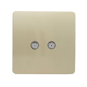 Champagne Gold Wiring Accessories Trendi Decorative Screwless Champagne Gold Wiring Accessories Trendi Decorative Screwless